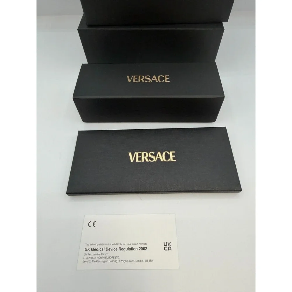 Versace Eyeglasses Sunglasses Case Box Booklet Authentic Luxury Accessory Set